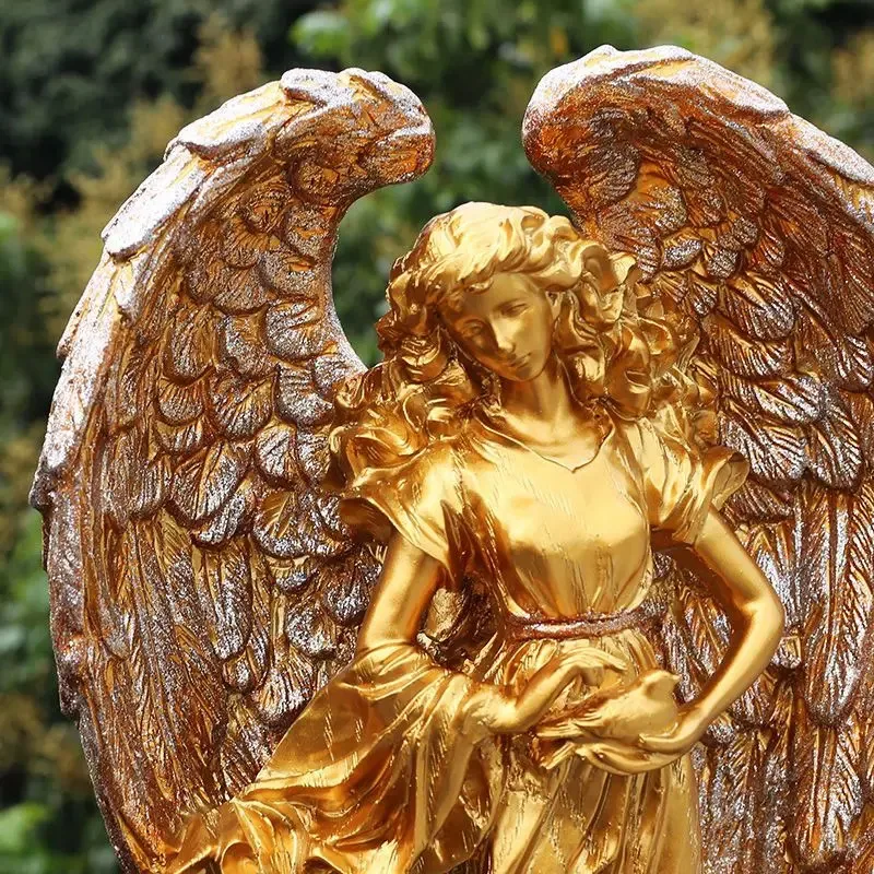 Greek Mythology Angel Dancer Statue, European Style Resin Sculpture, Creative Home Bar Cabinet Office Desk Decor Gift