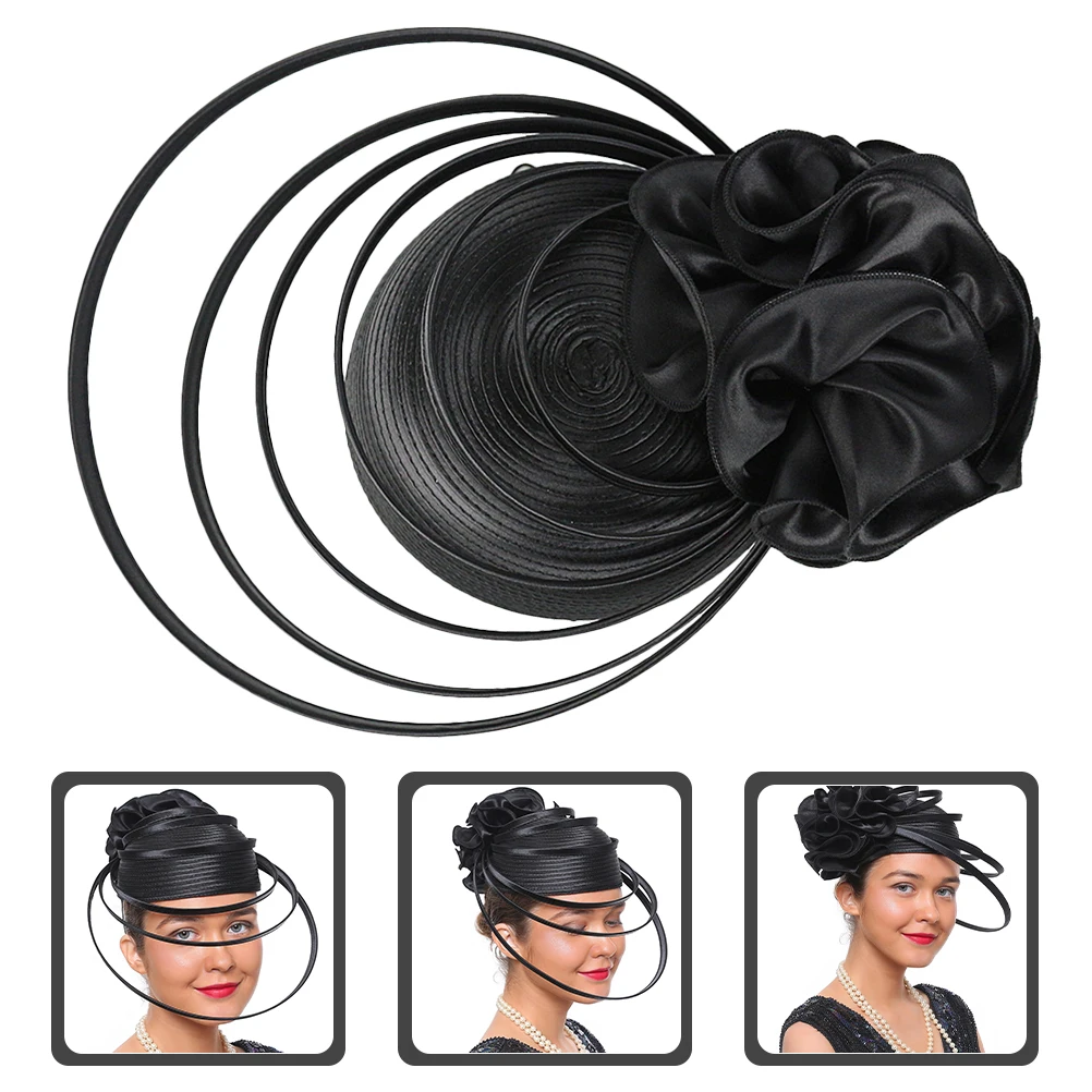 

Exaggerated Hat Fascinator Tea Party Wedding Decorations Durable ABS Lightweight Comfortable Elegant Design Not Fade Attention
