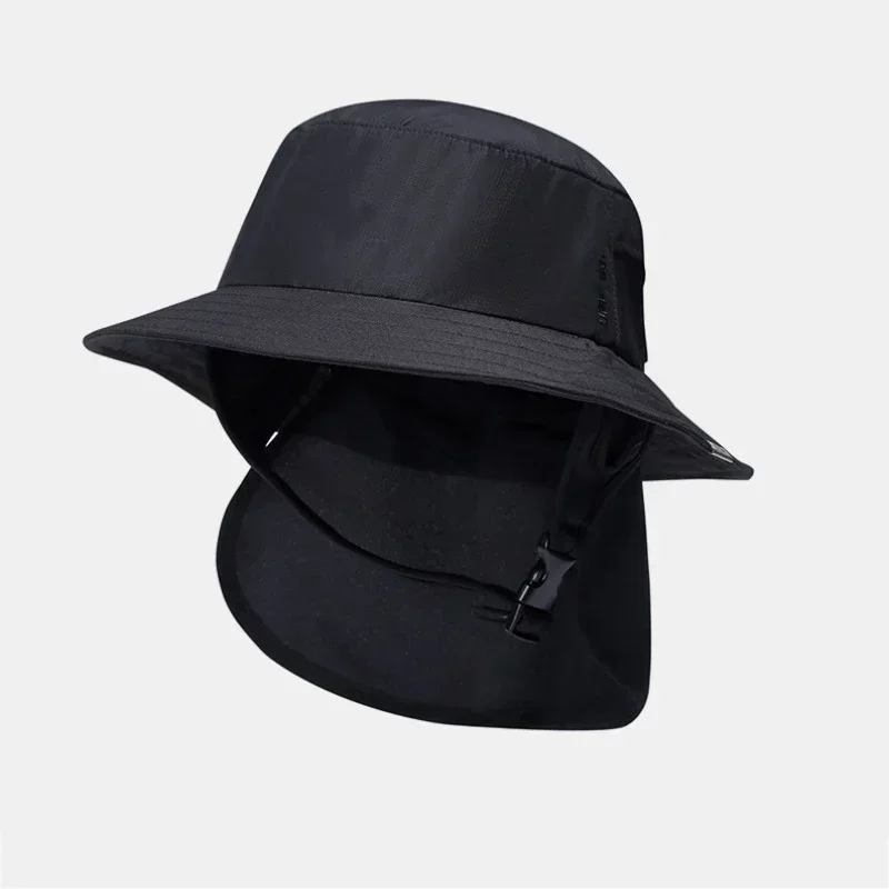 Outfly Summer Men Women Bucket Hat Breathable Shade Waterproof Surfing Seaside Wide-brimmed Hat Quick-drying Sunscreen Cool Cap