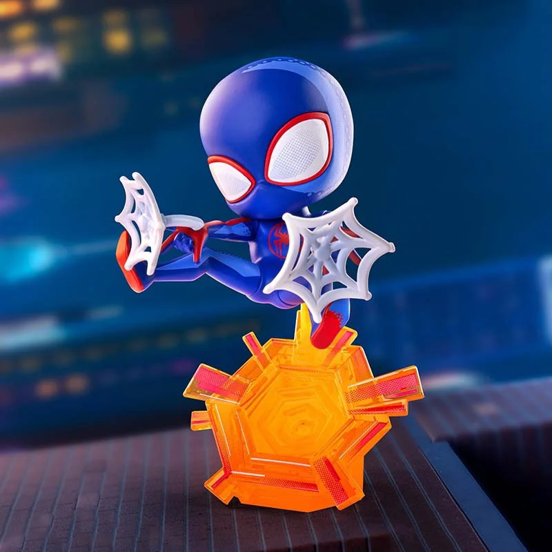 Marvel homem aranha através do verso-aranha caixa cega gwen jessica drew homem-aranha 2099 milhas g morales anime figura crianças brinquedo