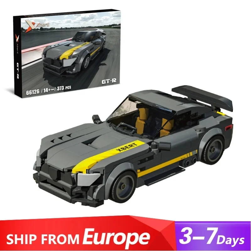 Technologie GT-R Supersportwagen Bausteine 1:24 Maßstab City Speed Rennwagen Fahrzeugmodell Bausteine Montage-Spielzeug für Erwachsene Jungen Geschenk Schreibtisch-Dekoration Sammlerstück