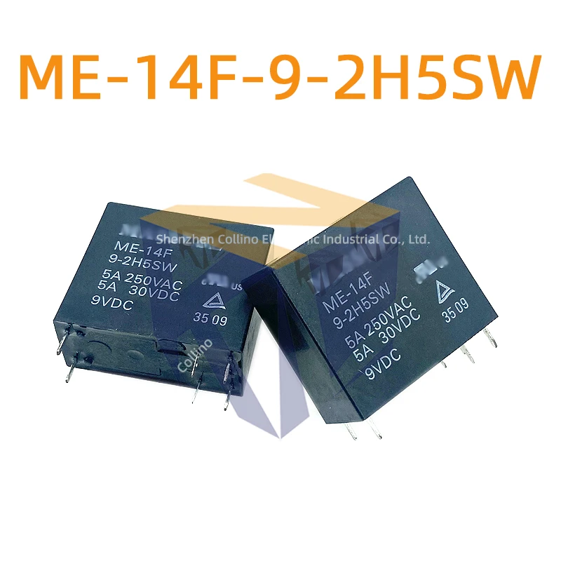 2pcs ME-14F-9-2H5SW 9V 6pin 5A Automotive Relay