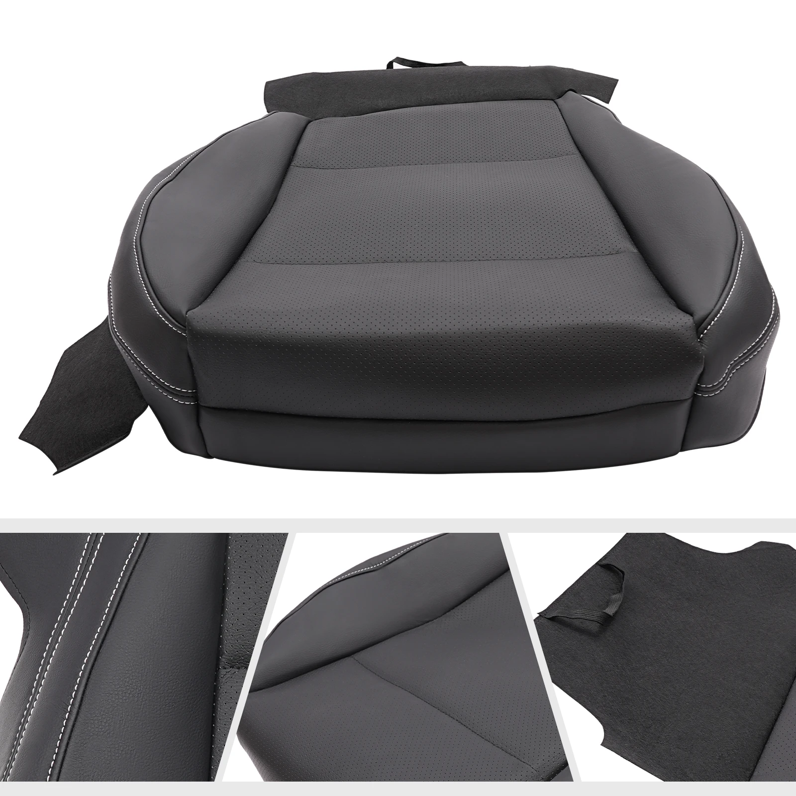 

For Subaru Outback Legacy 2015-2019 Front Driver Bottom Seat Cover Black, Seat Cover, Driver Bottom Seat Cover