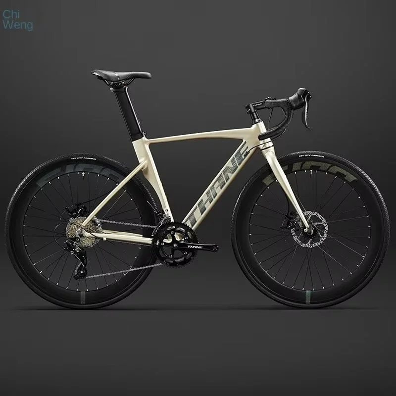 700C Curved Handle Road Bicycle 27 Speed Oil Disc Brake Gravel Bike Ultralight Aluminum Alloy Frame Aldult Road Racing Bicicleta