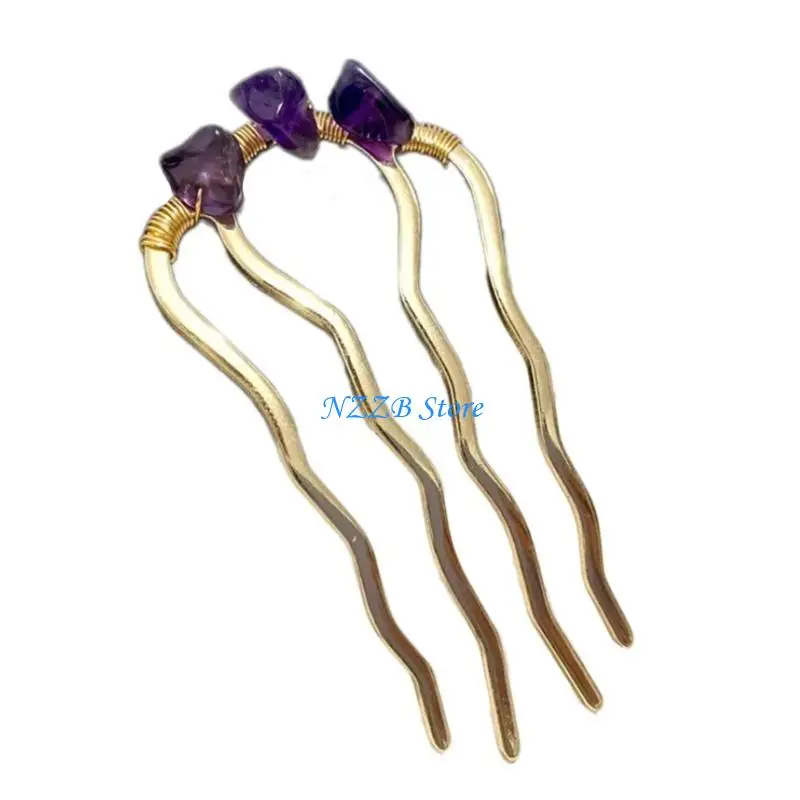 

T21F Elegant Crystal Hair Pin Hair Styling Accessory for Bride and Fashionable Women