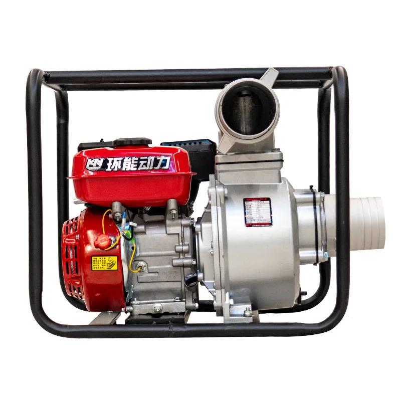 2-6 inch small portable high-pressure fire pump household agricultural garden irrigation gasoline engine water pump