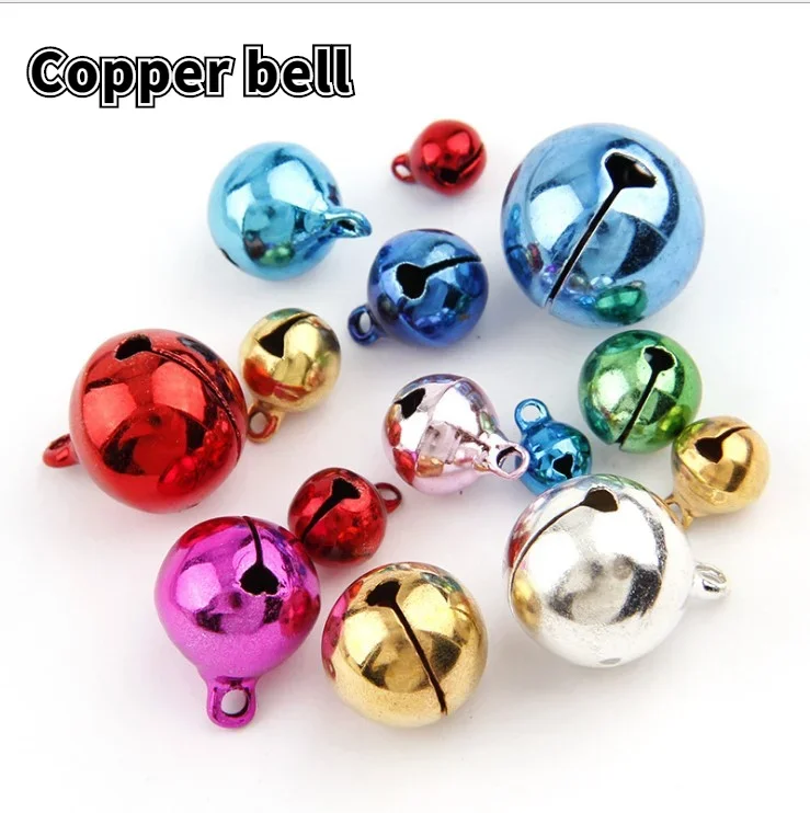 20-300 Pcs Mini Aluminum Colorful Jingle Pendant Tiny Brass Bells for dog Christmas Tree Decoration/DIY Crafts Accessories