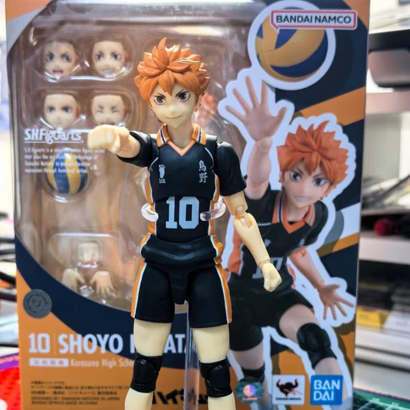 

Оригинальная фигурка Bandai SHF SHOYO Хината из Karasuno High School (Haikyuu!!) Коллекционная фигурка аниме-персонажа, подарок для детей, модель-игрушка, украшение