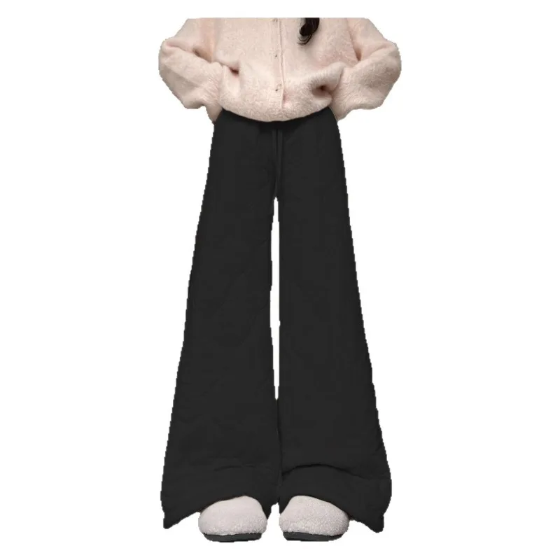 Wintersamt verdickte winddichte und warme Oberbekleidung Skifahren lässige gerade Beinhose mit weitem Bein