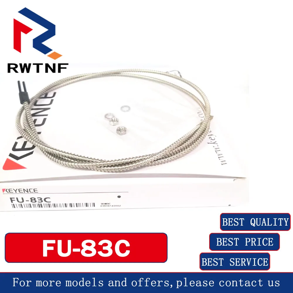 KEYENCE FU-83C High Temperature Heat Resistant M4 Fiber Optic Sensor, 100% Original Warehouse Stock
