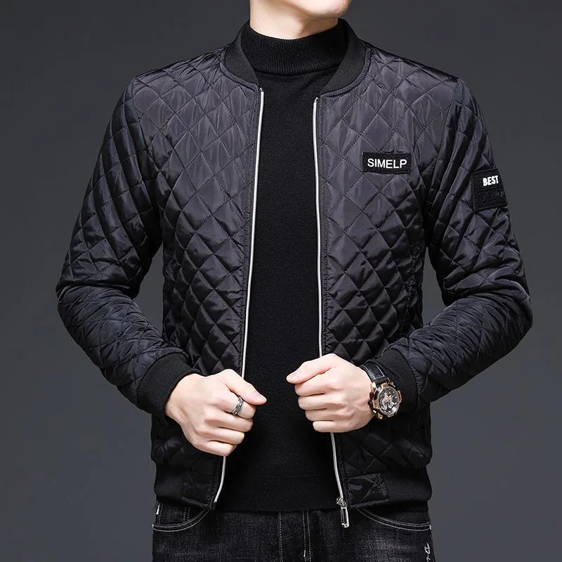 Autumn and Winter New Fashion Thickened Warm Windproof Cotton-Padded Jacket Men's Loose Sports Large Size High Quality Coat