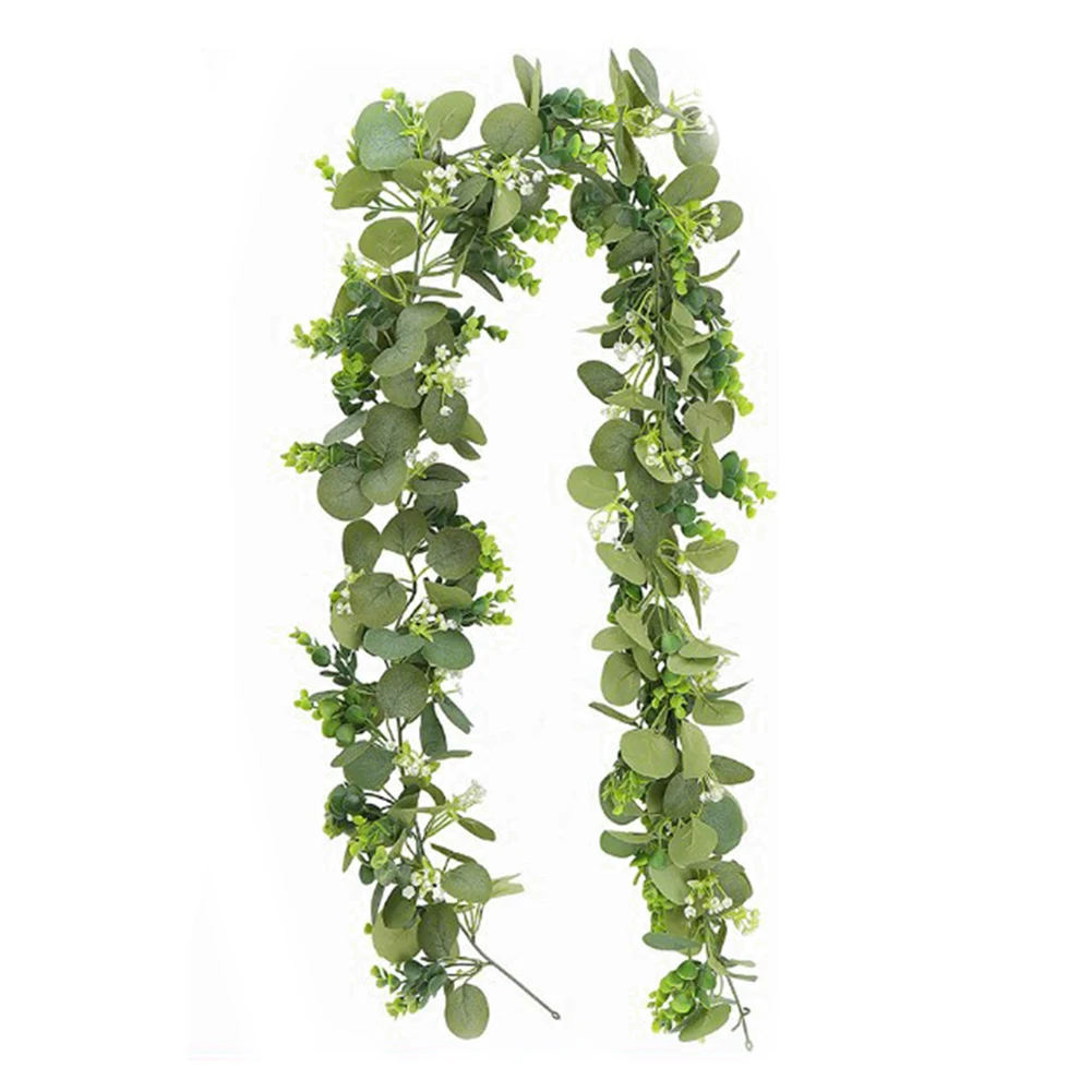 Eucalyptus Vine Wedding Garlands Commercial-grade Materials Lifelike And Green Tones Long-lasting Maintenance-free