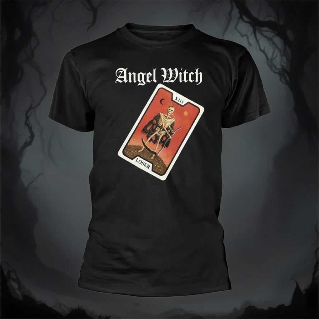 

2025 New Angel Witch - Angel Witch Tee Peripheral Pattern Printing Summer Luxury Brand Cotton Men and Women T-shirt Short Sleeve