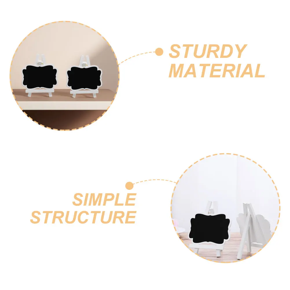 10 pièces petits signes de tableau en bois réutilisables Mini affichage de table fête Buffet fournitures de restauration petit signe de tableau