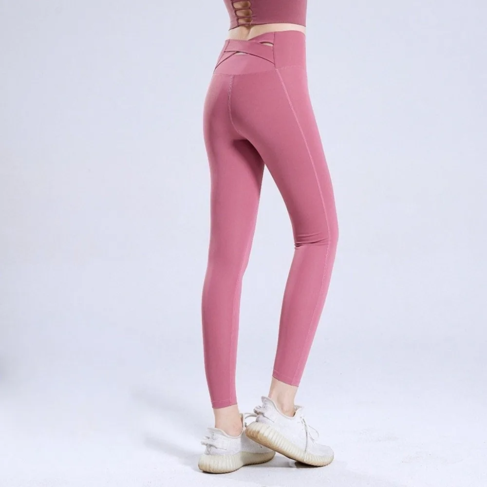 

Tight Hip Lift Yoga Pants Breathable Peach Butt Yoga Leggings Butt Lifter Elastic Tummy Control Pilates Pants Active Wear