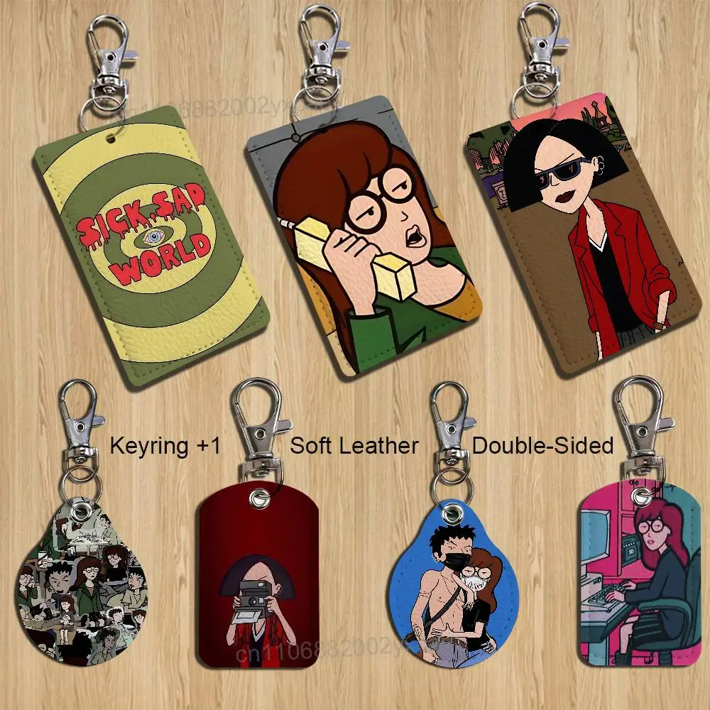 

Humor Daria Morgendorffer Cartoon Singer Anime Card Keychain Fashion Pendant Bag ID Door Card Case Bus Card Cute Adult