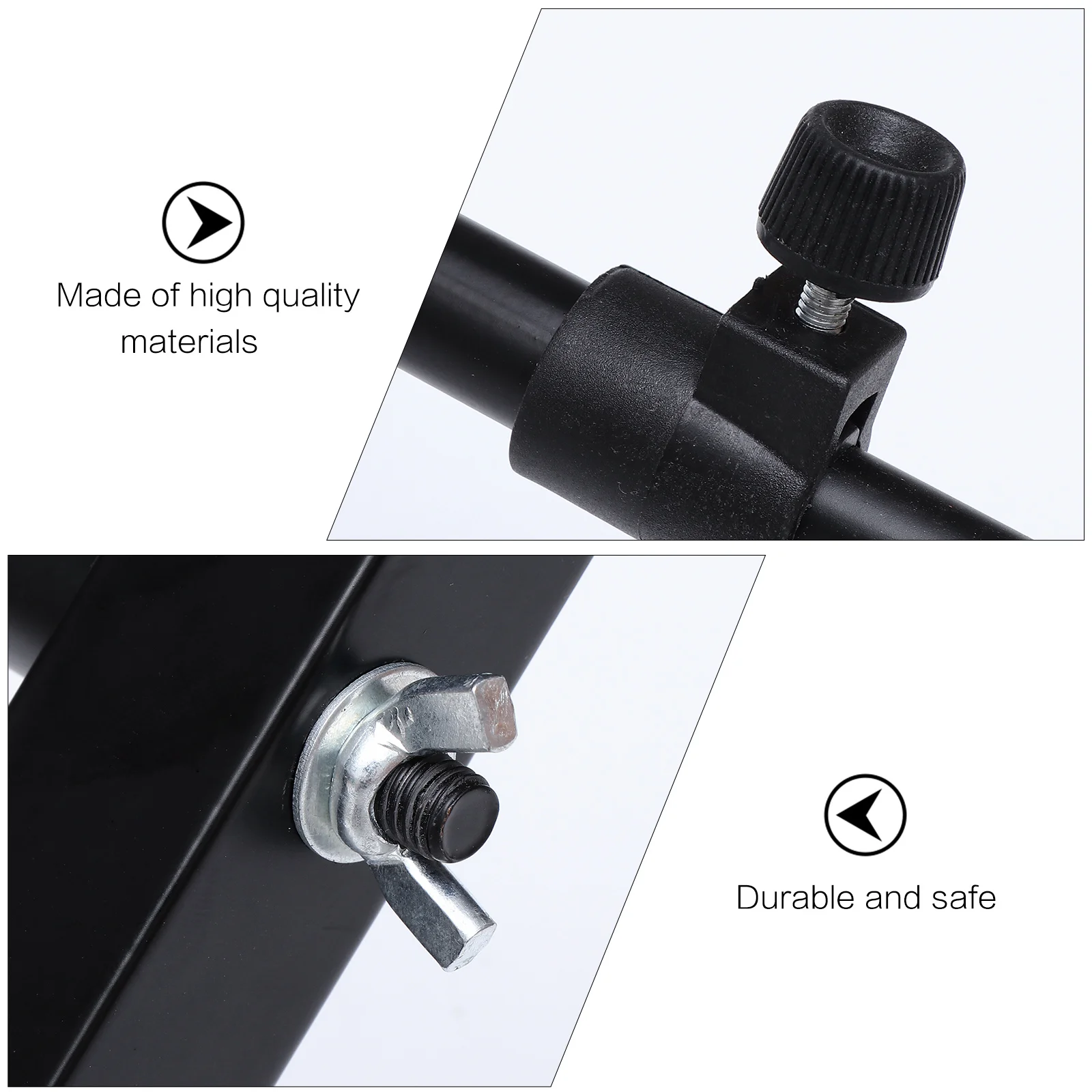 

1Set Keyboard Stand Adjustable Width Durable Iron Material Practical Holder Rack Rubber Protection for Electronic Digital Pianos