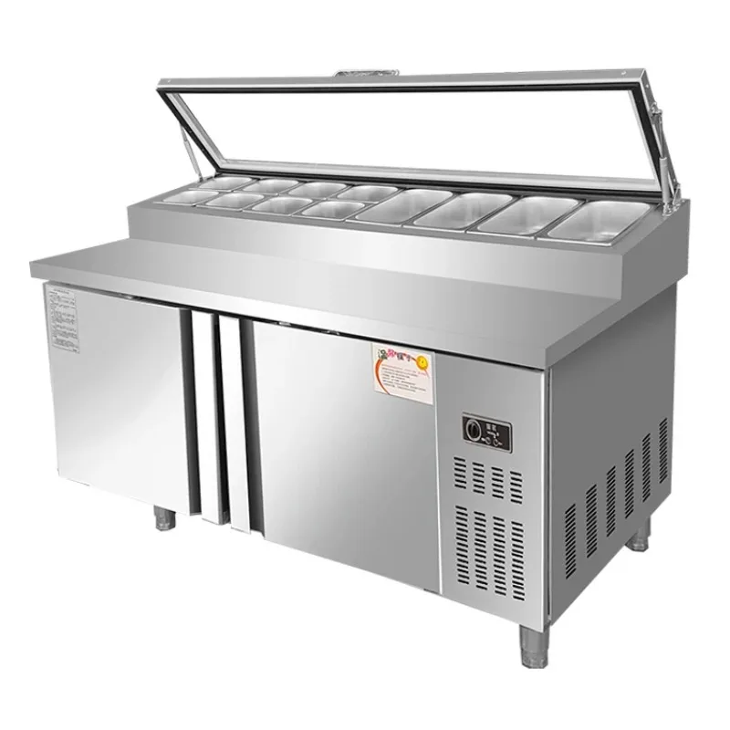 

Salad Bar Restaurant Chiller Commercial Restaurant Refrigerator Table Salad Bar Refrigerator Salad Counter Chiller
