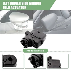 Vehicle Passenger/Driver Side Door Mirror Folding Motor Module Durable ABS Metal Kits for Nissan Pathfinder R51 Tiida C12 MK2