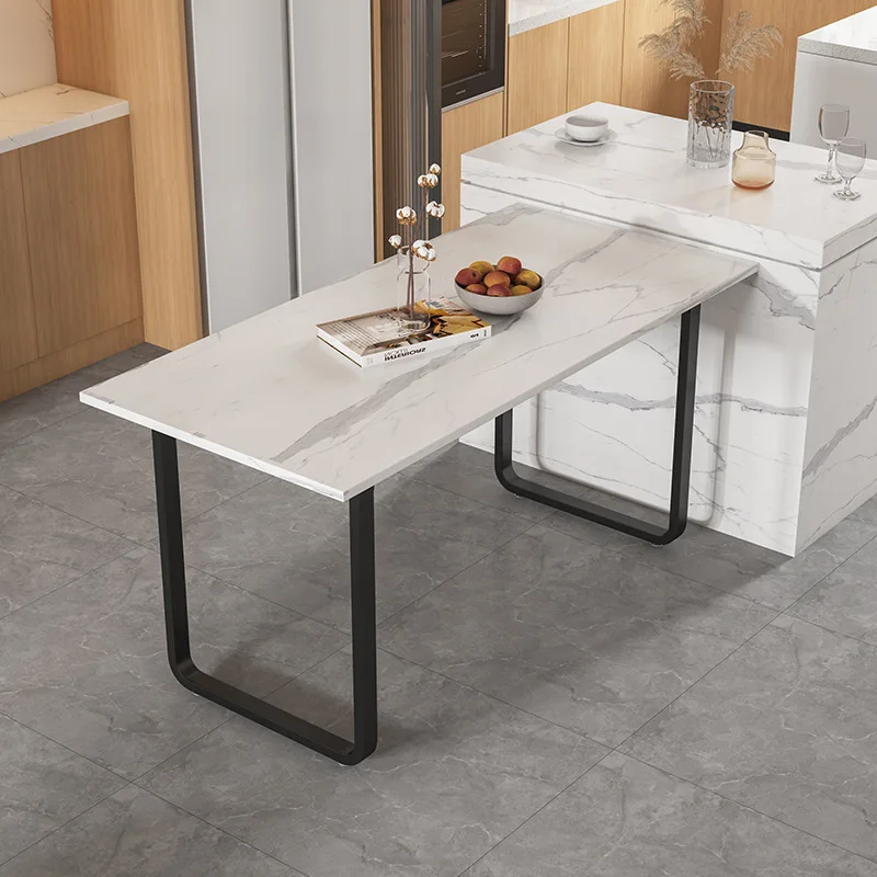 Wrought iron curved rock slab table frame leg bracket desk bar side foot dining table foot support base