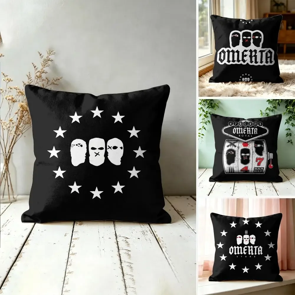 O-Omerta Maes Singer Cushion Cover Square Short Plush Pillow Case Living Room Sofa Home Decor Funda 40X40
