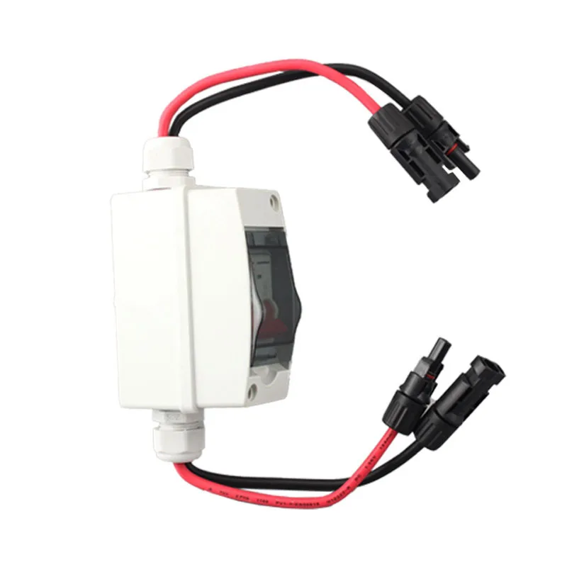 Outdoor Waterproof Solar Combiner Box, 500V 2P 32A PV DC Isolator Switch, Load Transfer Switch for Photovoltaic System