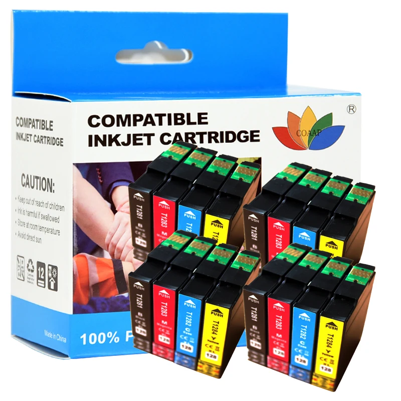 

Compatible epson 128 XL ink cartridge for stylus S22 SX130 SX435W SX125 SX235W SX425W Printer T1281 T1285
