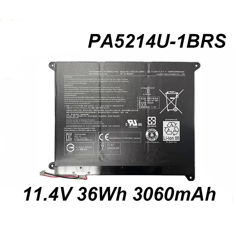 

PA5214U-1BRS PA5214U 11,4 В 36 Втч аккумулятор для ноутбука Toshiba Portege Z20T-C/B WT20-B-106 Z20T-C-11N Z20T-B-10E серии
