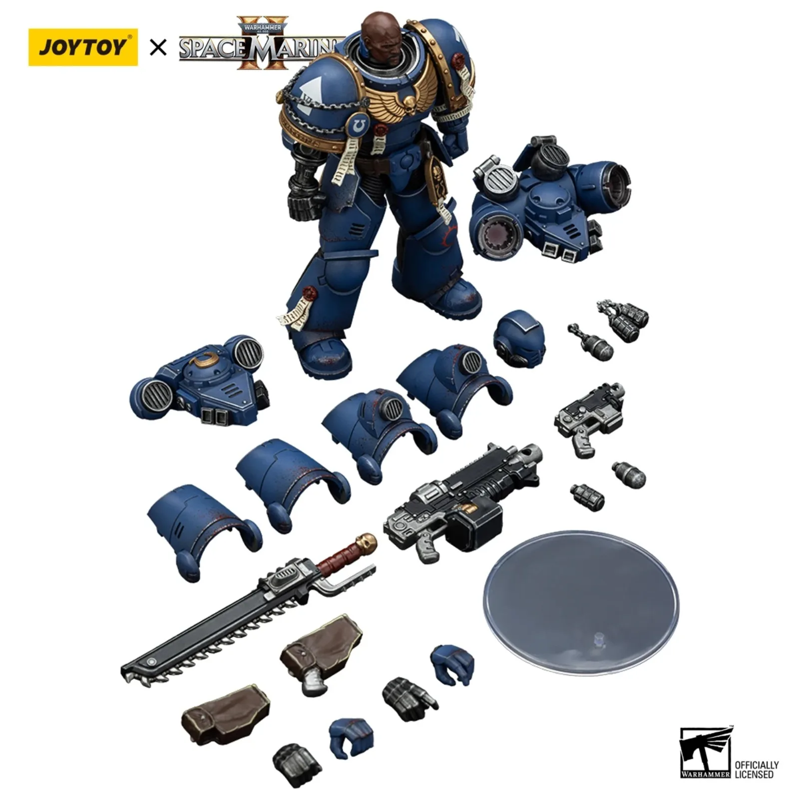 JOYTOY Warhammer 40K 1/18 Action Figure Ultramarines Brother Chairon Collectors Edition Anime Modello Militare Giocattolo