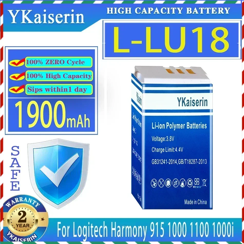

Аккумулятор ykaisсеребрин на 1900 мА · ч для Logitech Harmony 915 1000 1100