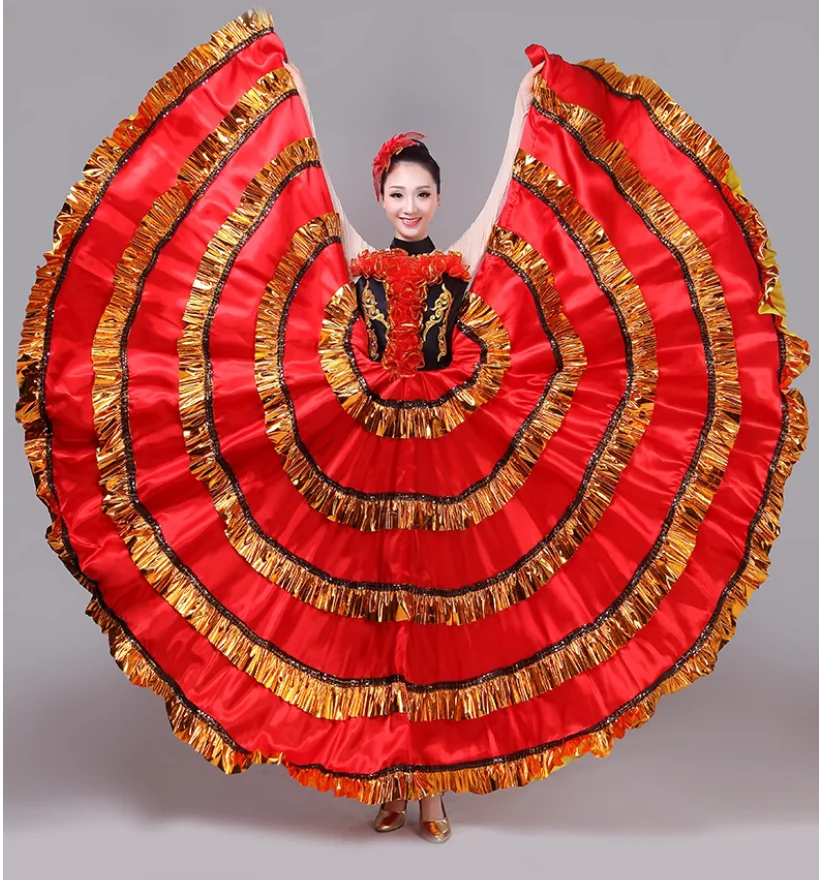 Opening dance grand dress atmospheric Spanish bullfighting performance costume