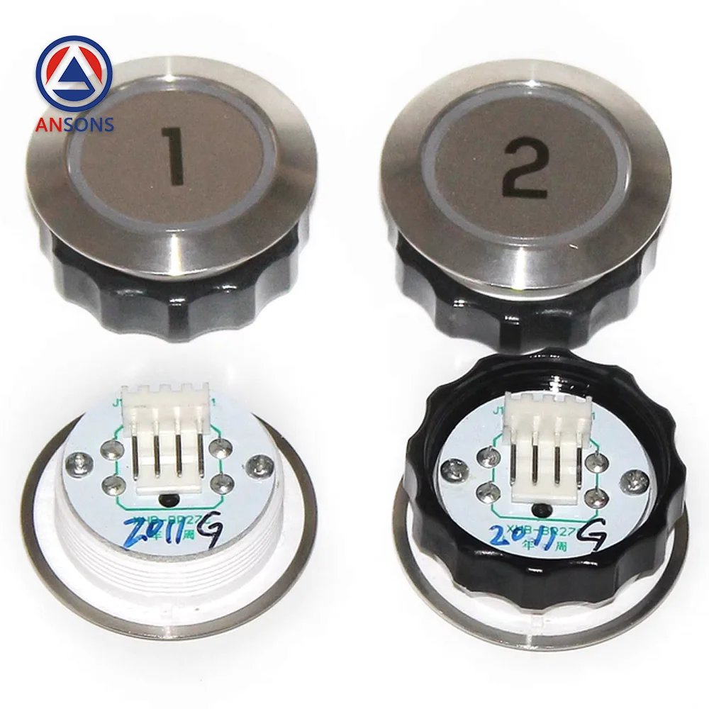 BR27C OTIS Elevator Button Smooth Edge Character Style Hole 27 mm Ansons Elevator Spare Parts