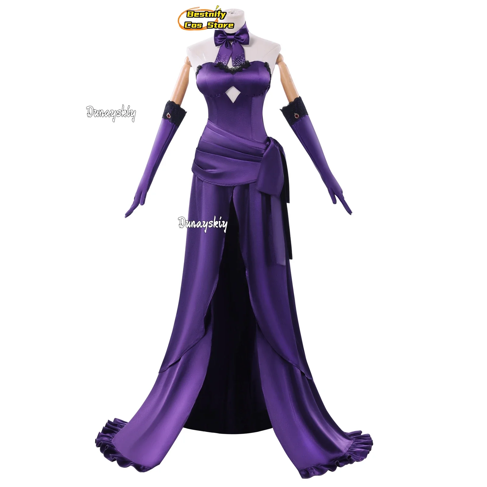 CosplayGame Fatee/Grandd Orderr Jeannee d'Arc (Alterr) disfraz de Cosplay noche Santa vestido de cena púrpura vestido largo mujer papel-pla