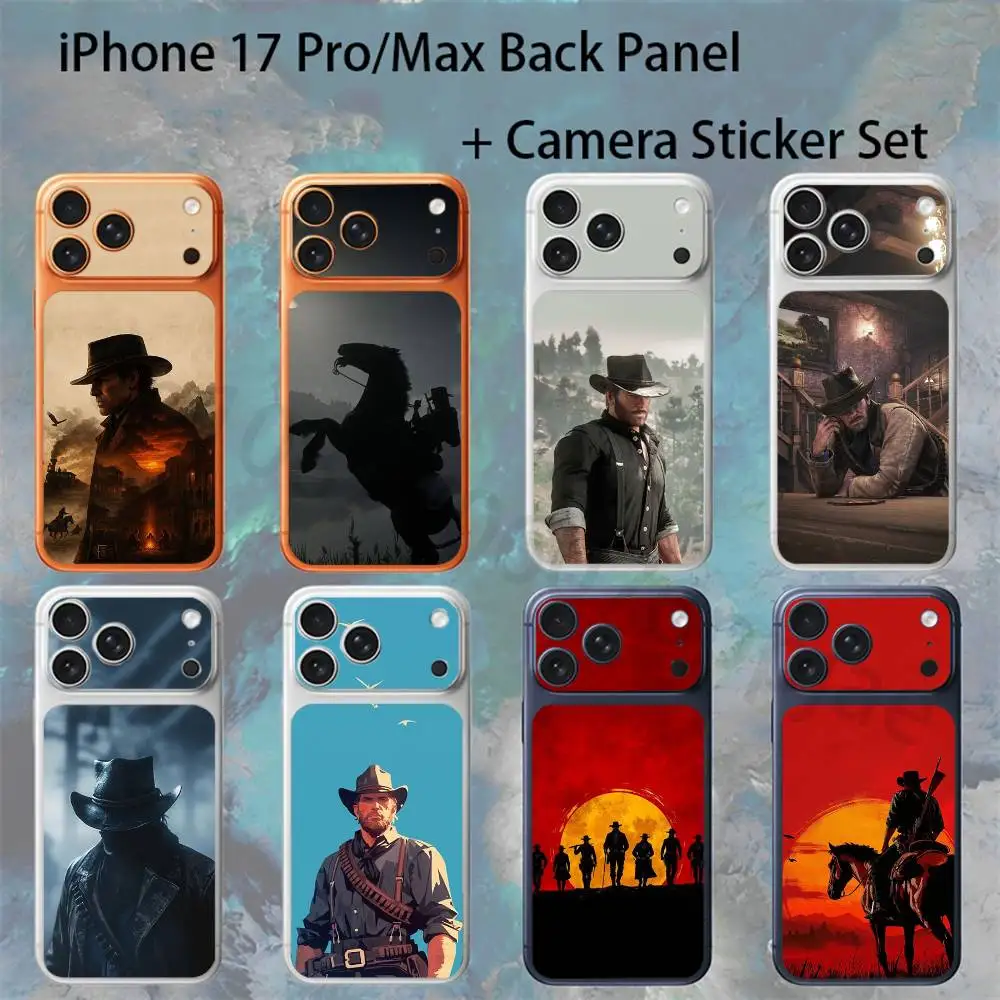 

Red Dead R-Redemption Morgan For iPhone 17pro/Max Full body Back Cover Decal Skin Colorful Rear Protective Sticker Film