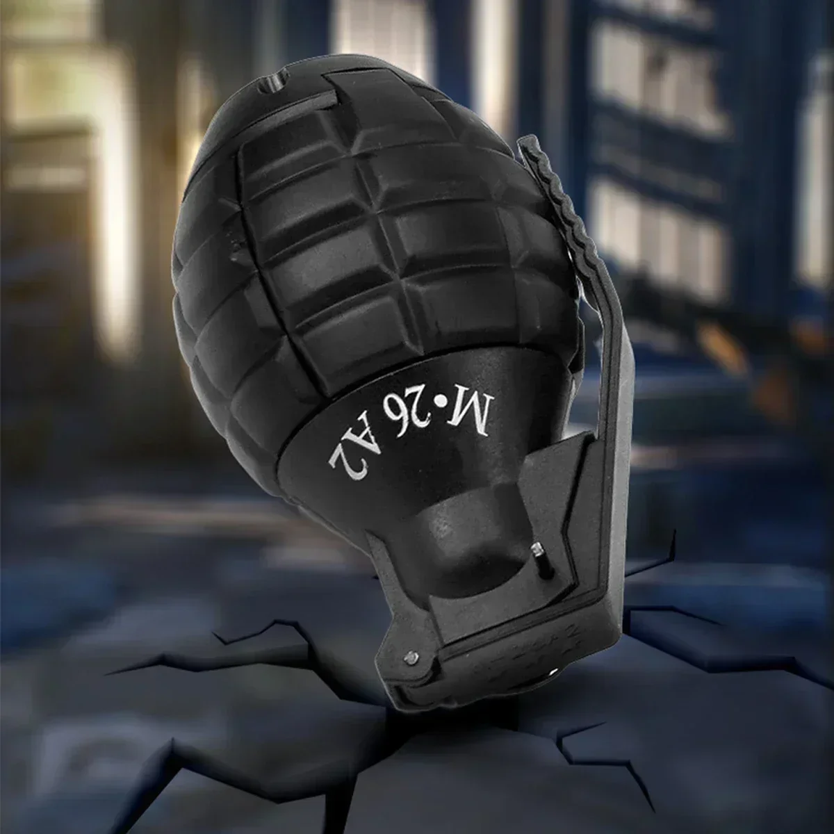 Aypull anel brinquedos role play modelo dardos m26a2 airsoft granada brinquedos/4 pçs tático granada plástico batalha jogo brinquedo mão granadas