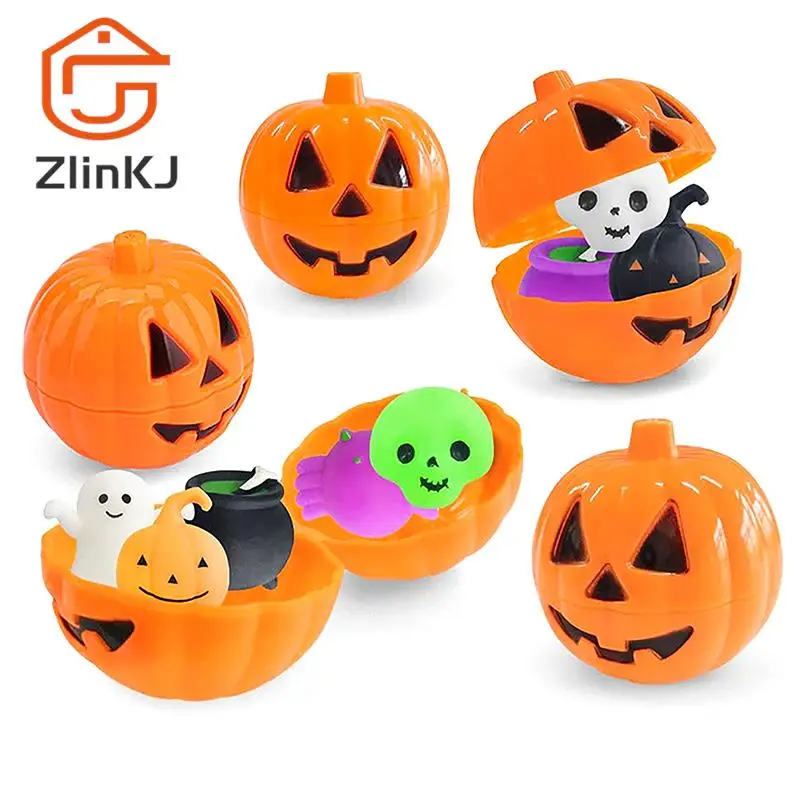 1/3/5Pcs Halloween Pumpkin Candy Box Party Tricky Pumpkin Containers Snacks Storage Box Trick or Treat Kids Gifts