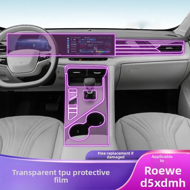 

For 2024-2025 ROEWE D5X DMH center console interior car stickers special products modified accessories paint screen protector
