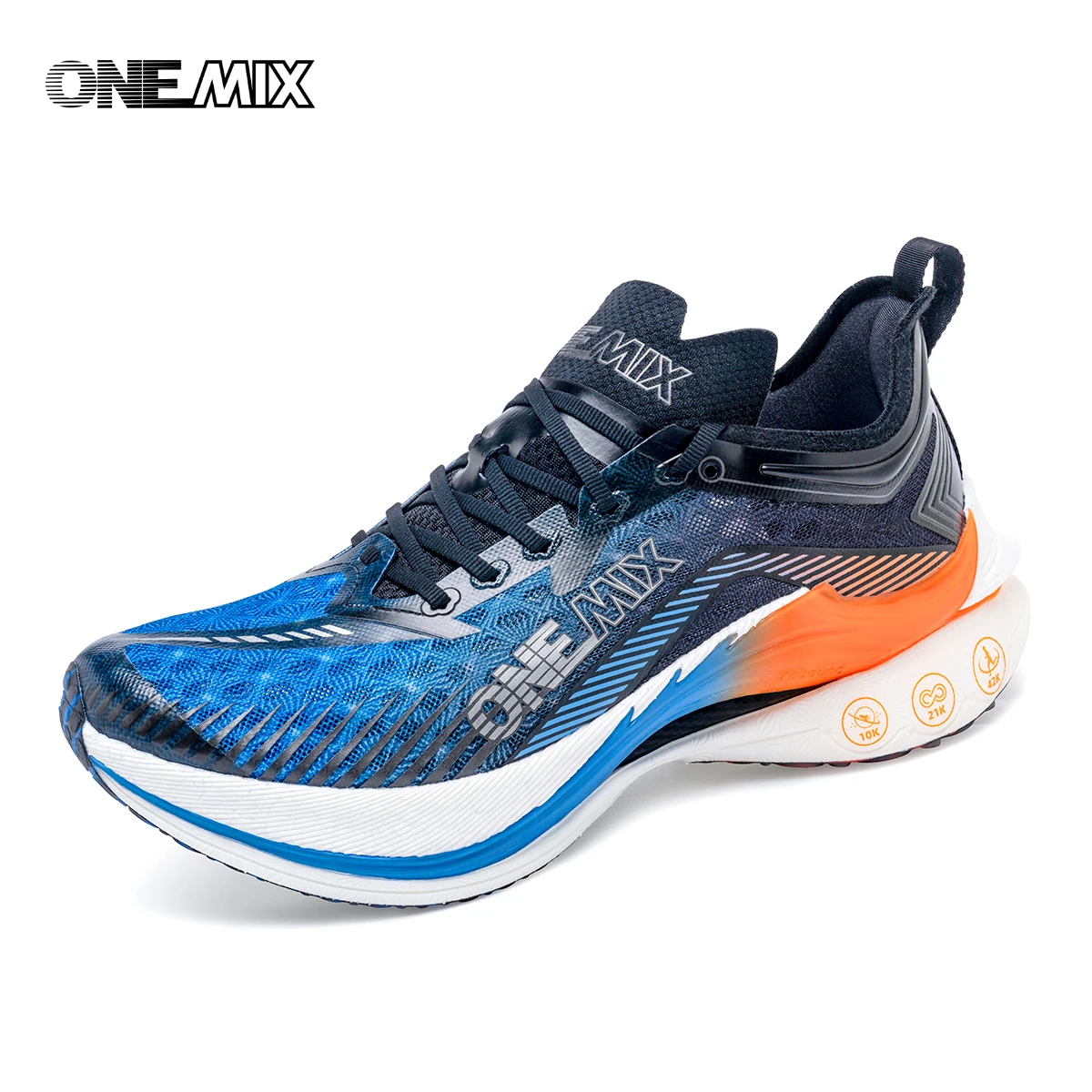 Onemix 2024 Carbon Plaat Marathon Hardloopschoenen Professionele Stabiele Shockreliëf Ultralichte Rebound Sportschoenen