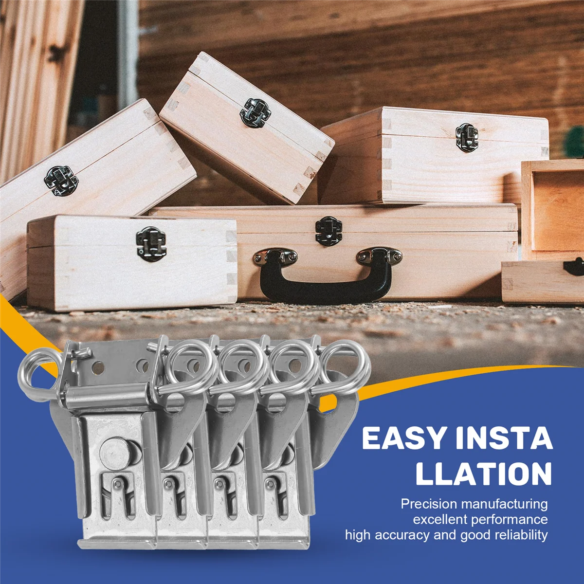 AA84 4 шт. Поворотная защелка из нержавеющей стали 304 с держателем и пружинной защелкой-бабочкой для коробки