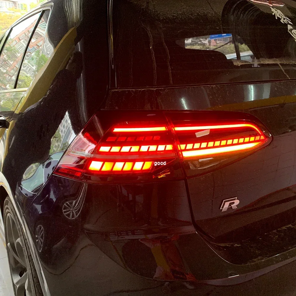 For VW Golf 7 2013-2017 Golf 7.5 2018-2021 Auto Rear Back Lamps Assembly Upgrade LED Dynamic Turn Car Taillights Accessories