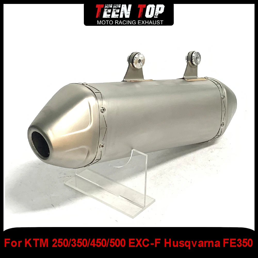 For KTM 250/350/450/500 EXC-F Offroad Bike Exhaust Slip-on For Husqvarna FE350/FE501 2020-2023 Motorcycle Exhaust Muffler