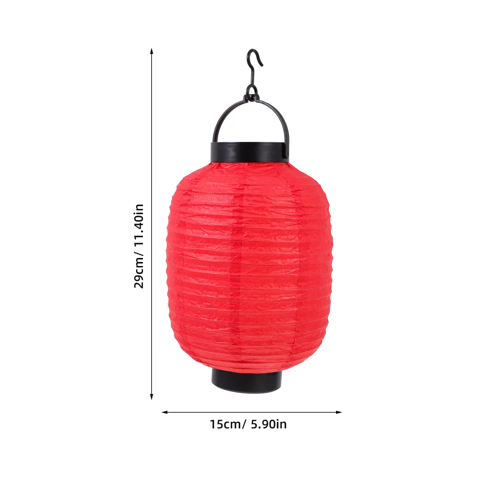 1Pcs Japanese Style Hanging Paper Lantern with Light for Restaurant Patio Balcony DIY Decoration Folding Storage Space Saving