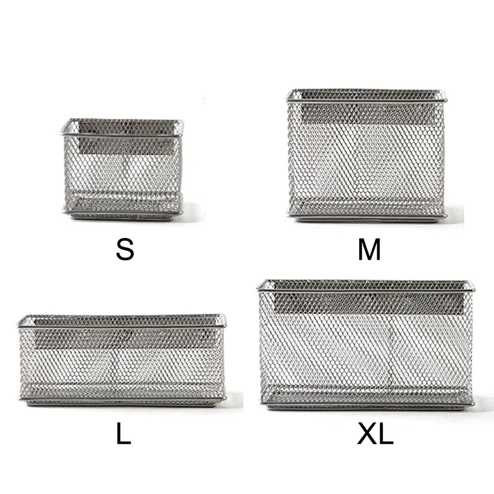 Durable Home Storage Boxes Magnetic Storage Organiser Torage Basket Wire Mesh Refrigerator Drawer Box Office Supplies Storage