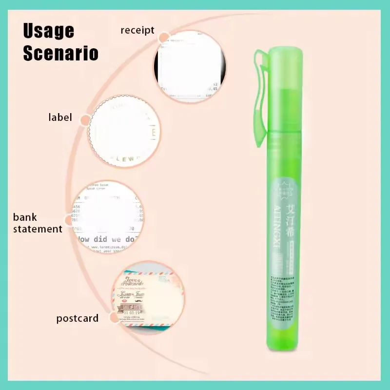 القضاء على الخصوصية قلم رش الورق الحراري مصحح حماية البيانات حماية الخصوصية تصحيح السوائل أداة سريعة محمولة