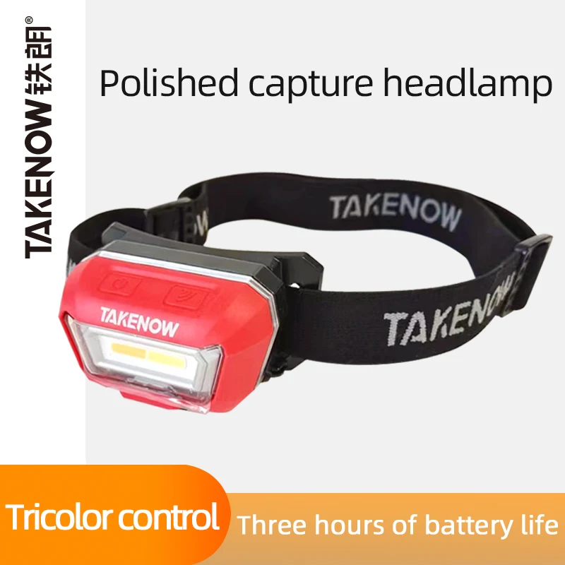 TAKENOW Headlamp Headlight Flashlight Torch USB Rechargeable Head Lamp for Car Inspection Polishing Finishing Camping Portable