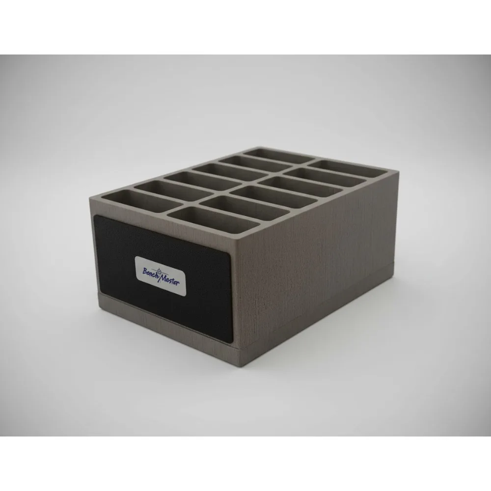 

12-Slot AR Magazine Holder, Gray - Lightweight & Durable Gun Safe Organizer for Shooting Enthusiasts