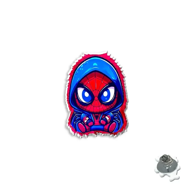 10 รูปแบบ Disney Marvel Spider-Man เข็มกลัดการ์ตูนน่ารัก Badge Marvel ภาพยนตร์คลาสสิก Pin ส่วนบุคคลอินเทรนด์อุปกรณ์เสริมอะนิเมะ Pins