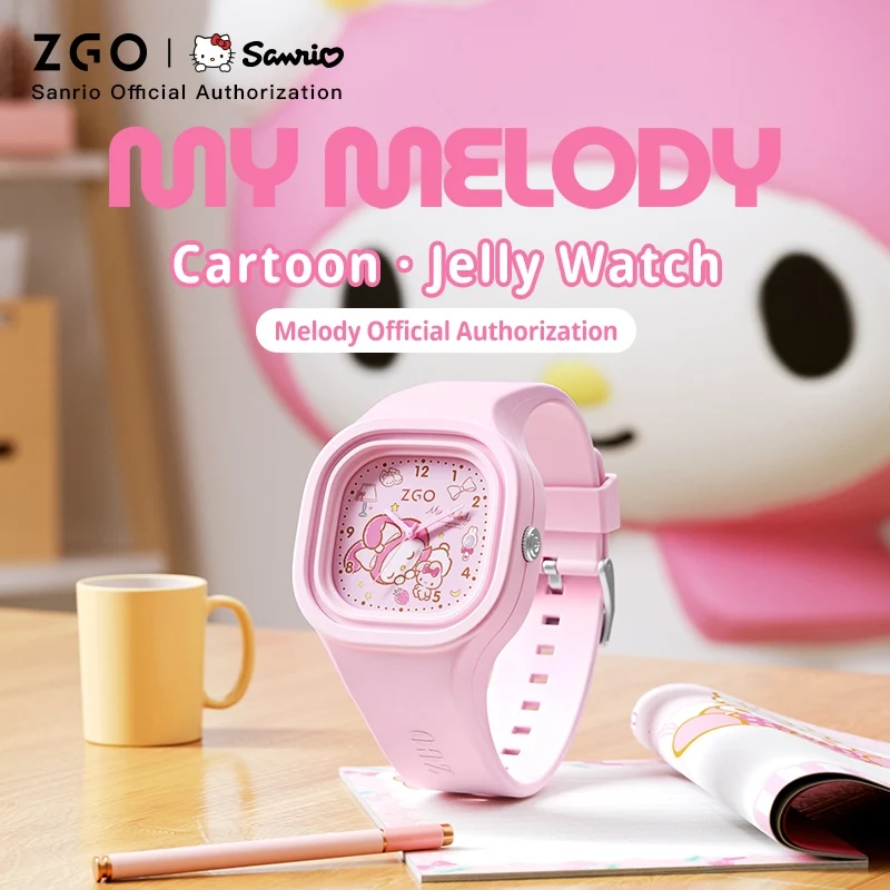 ZGO Sanrio Cinnamon Dog Genuine Jelly Watch For Girl 887