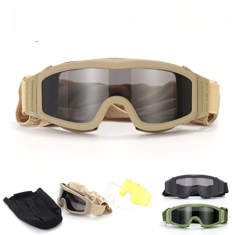 

Tactical Accessories Goggles Three Lens Shooting Glasses Outdoor Equipment Hunting Accessories