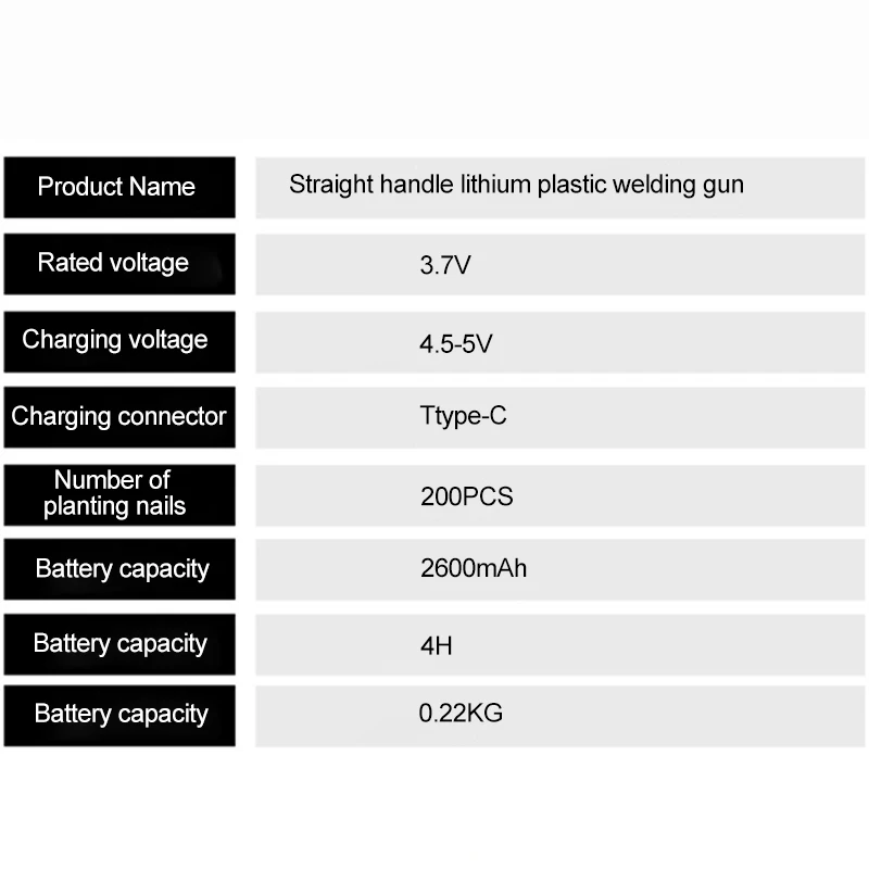 Foldable Handle Plastics Welding Machine 2600mAh USB Rechargeable Portable Soldering Gun For Car Bumper Repair Tools